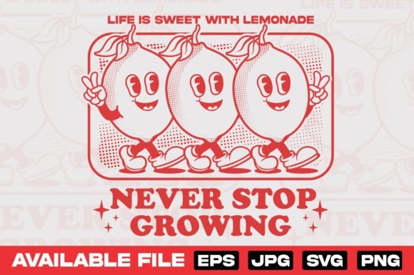 Cartoon Character of Lemon Design: A Zesty Embroidery Choice