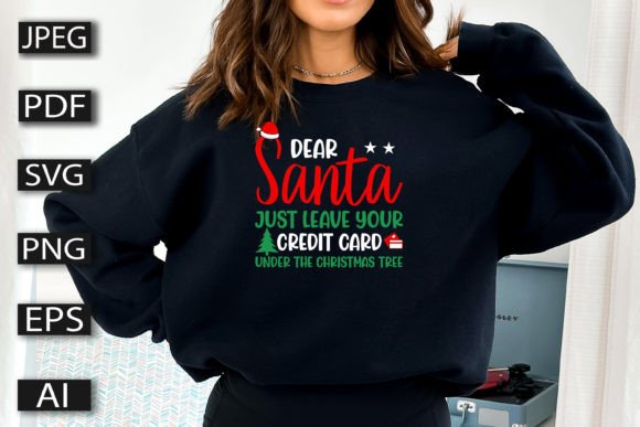Christmas Typography Design for Festive T-Shirt Graphics