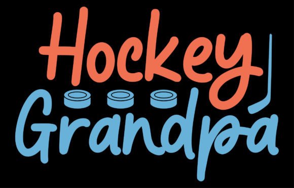 Hockey Grandpa T-shirt Design: A Versatile Graphic for Branding