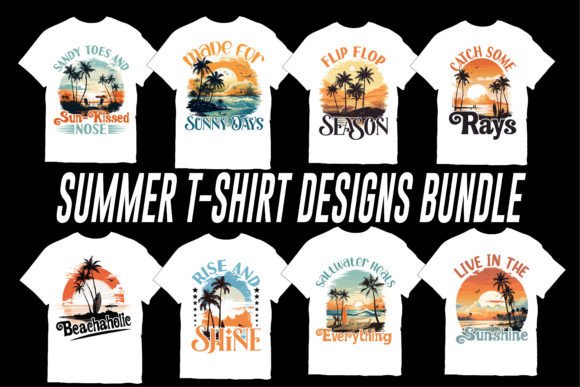 New Creative Summer T-Shirt Design: A Fresh Graphic Asset