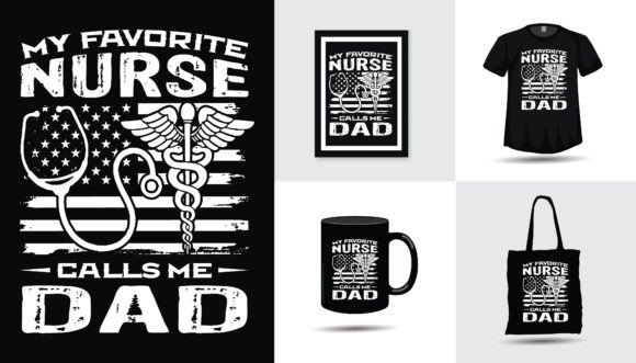 Nurse Dad Fathers Day Tshirt Design: Perfect for Graphics and T-Shirt Designs
