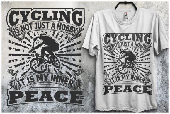 Review: Cycling is My Inner Peace T-Shirt Design Graphics