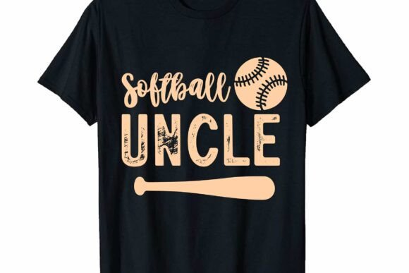 Softball Uncle SVG PNG Retro Design: T-Shirt Graphics