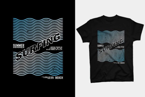 Surf's Up: A Fresh Take on T SHIRT DESIGN - SURFING